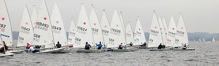 Laser-Regatta auf dem Chiemsee